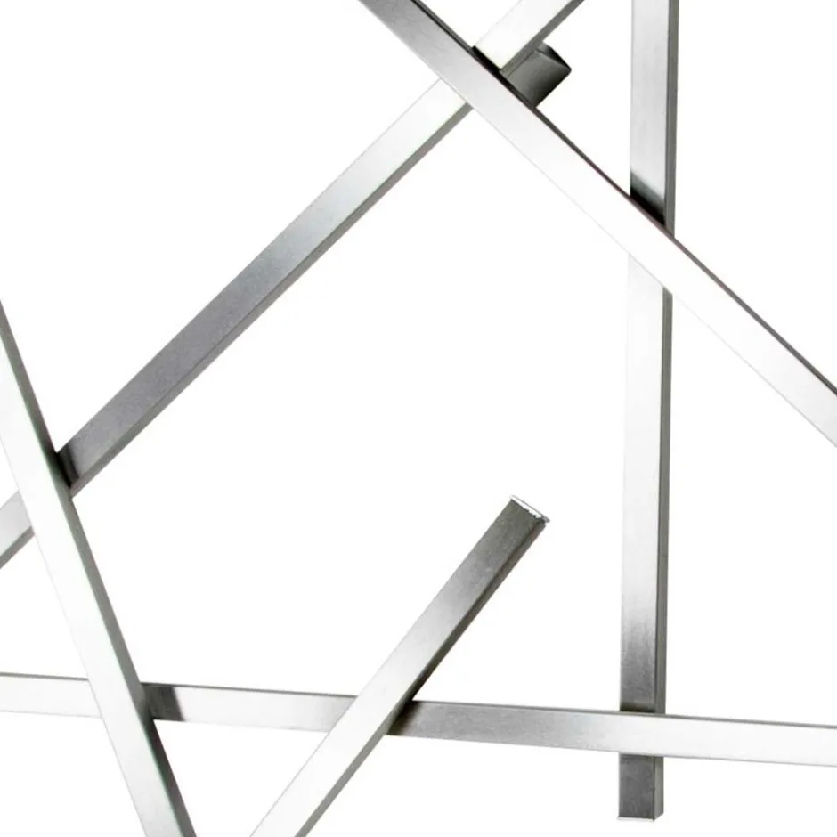 Wohnen Design Garderobe aus gebürstetem Edelstahl - Lomarios