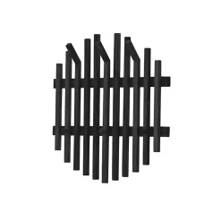 Wohnen Design Garderobe aus schwarzen Eichenholz-Leisten - Gangizo