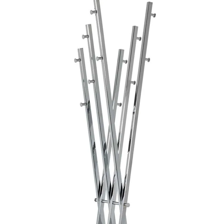 Wohnen Design Garderobe in Chrom mit Weiß - Bicova