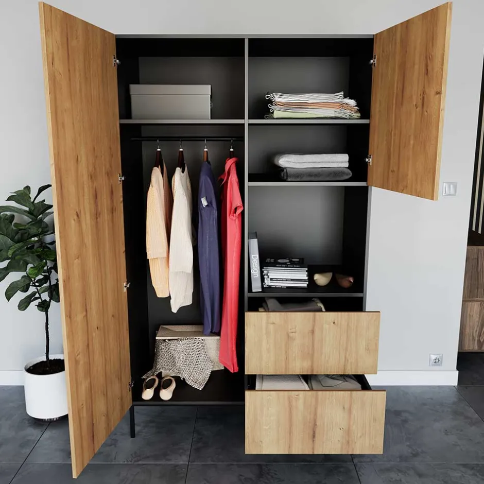 Design Garderobenschrank in Wildeiche - Cavan^Wohnen Online