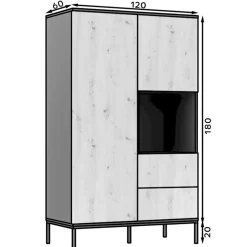 Design Garderobenschrank in Wildeiche - Cavan^Wohnen Online