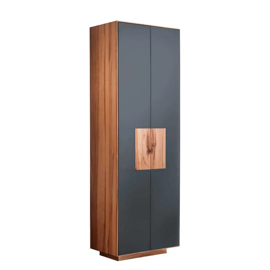 Design Garderobenschrank in Anthrazit Glas - Mandrey^Wohnen Clearance