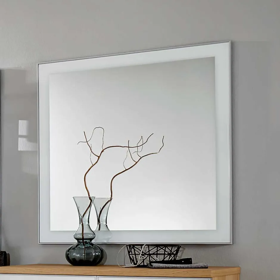 Wohnen Design Garderobenspiegel Zoricano in Weiß