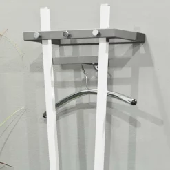 Wohnen Design Garderobenständer mit Schirmhalter Tiber in Weiß