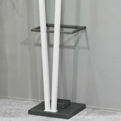 Wohnen Design Garderobenständer mit Schirmhalter Tiber in Weiß