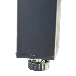 Wohnen Design Garten-Essgruppe in Grau & Schwarz - Geraldine (siebenteilig)