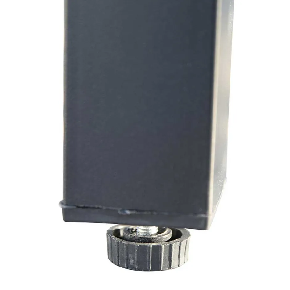 Wohnen Design Garten-Essgruppe in Grau & Schwarz - Geraldine (siebenteilig)