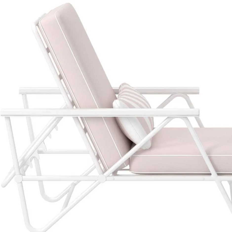 Design Gartenliege in Weiß - Penulata^Wohnen Outlet