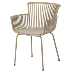 Wohnen Design Gartenstühle in Beige - Lani (4er Set)