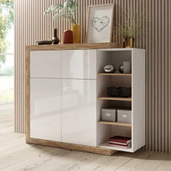 Design Highboard mit 2 Klappen & 2 Türen - Milvara^Wohnen Hot