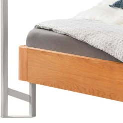 Wohnen Design Himmelbett in Eiche Natur & Weiß - Risa