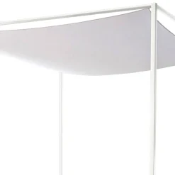 Wohnen Design Himmelbett in Eiche Natur & Weiß - Risa