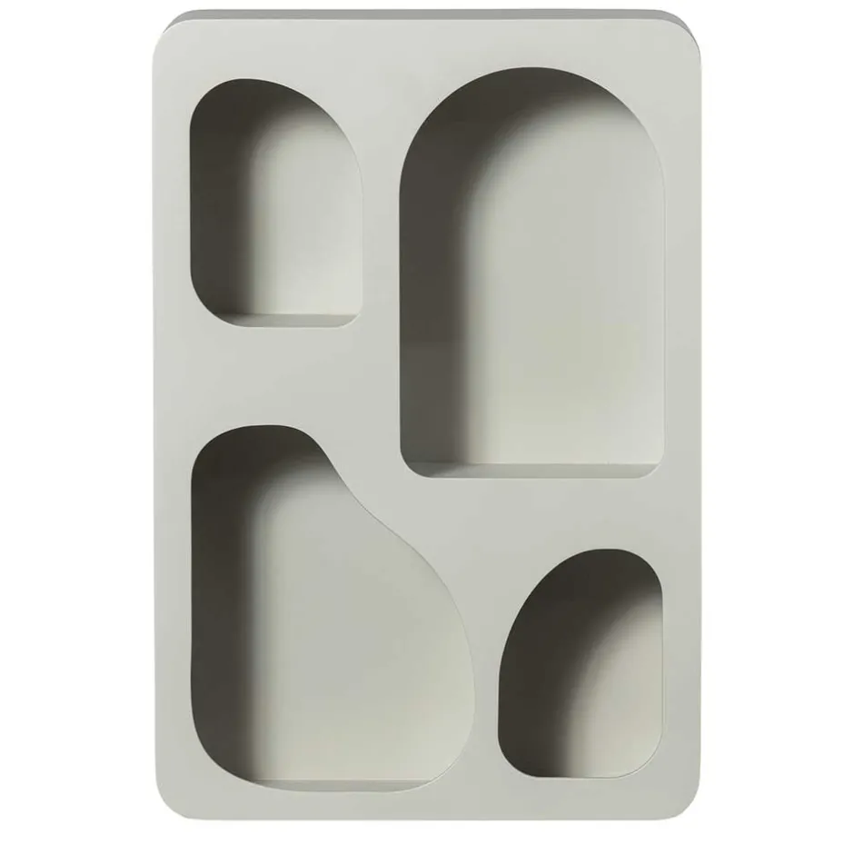 Wohnen Design Hängeregal in Hellgrau - Martinus