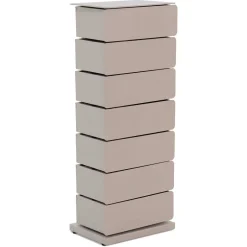 Design Hochkommode aus Stahl in Taupe - Ciranda^Wohnen Clearance