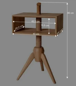 Wohnen Design Holz Beistelltisch drehbar - Julecas