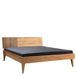 Design Holzbett aus Wildeiche 140x200 - Manarola^Wohnen Outlet