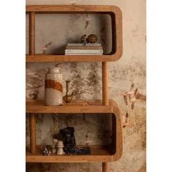 Wohnen Design Holzregal aus Akazie Massivholz - Selrito