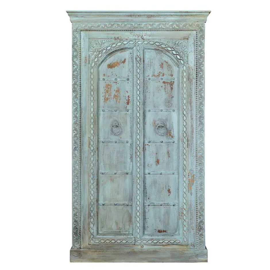 Design Holzschrank in Türkis - Francys^Wohnen New