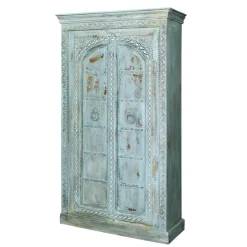 Design Holzschrank in Türkis - Francys^Wohnen New