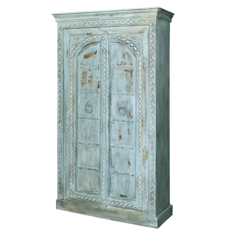 Design Holzschrank in Türkis - Francys^Wohnen New