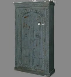 Design Holzschrank in Türkis - Francys^Wohnen New