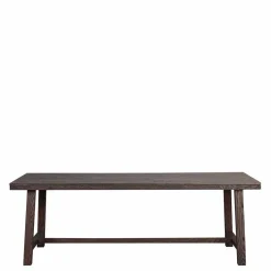 Wohnen Design Holztisch aus Eiche dunkel lackiert und gebürstet - Vedraza