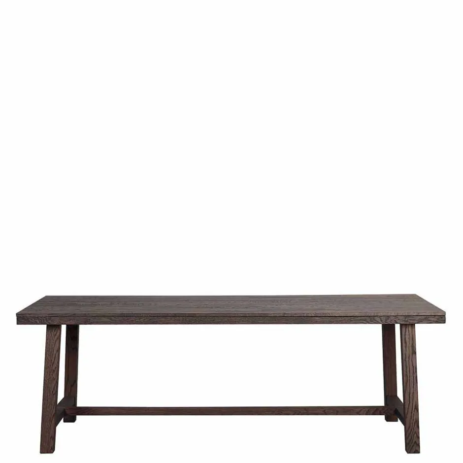 Wohnen Design Holztisch aus Eiche dunkel lackiert und gebürstet - Vedraza