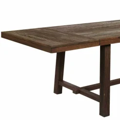 Wohnen Design Holztisch aus Eiche dunkel lackiert und gebürstet - Vedraza