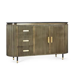 Design Kombi-Kommode mit Marmorplatte - Hayato^Wohnen Best