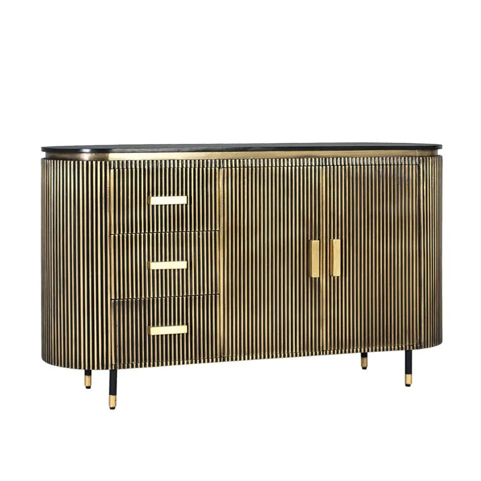 Design Kombi-Kommode mit Marmorplatte - Hayato^Wohnen Best