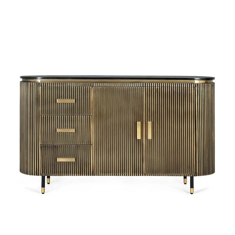 Design Kombi-Kommode mit Marmorplatte - Hayato^Wohnen Best