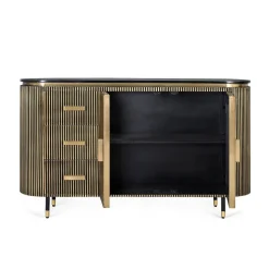 Design Kombi-Kommode mit Marmorplatte - Hayato^Wohnen Best