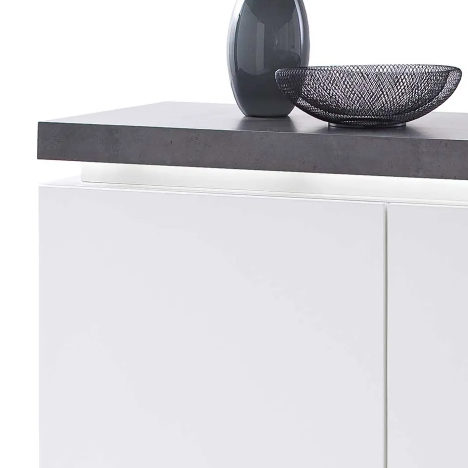 Design Kommode Rebelvo mit dimmbarer LED Beleuchtung^Wohnen