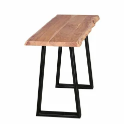 Wohnen Design Konsole Lussina mit Holzplatte Baumkante Akazie