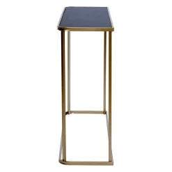 Design Konsolentisch mit schwarz getönter Glasplatte - Joosu^Wohnen Discount