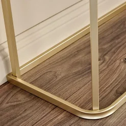 Design Konsolentisch mit schwarz getönter Glasplatte - Joosu^Wohnen Discount