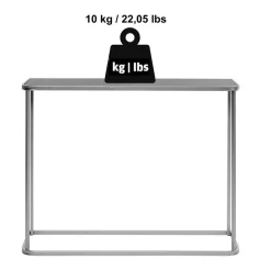 Design Konsolentisch mit schwarz getönter Glasplatte - Joosu^Wohnen Discount