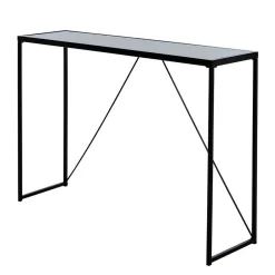 Design Konsolentisch mit Schwarzglas Platte - Burano^Wohnen Sale