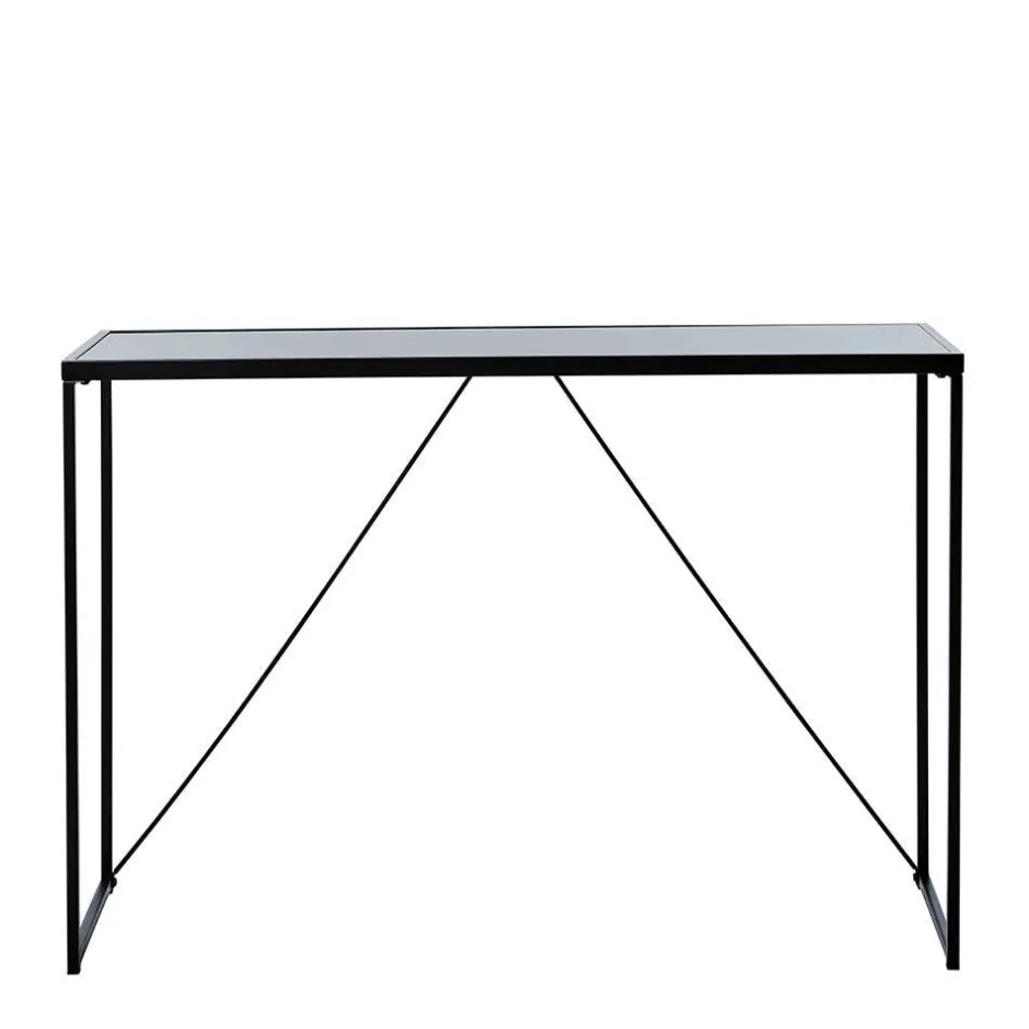 Design Konsolentisch mit Schwarzglas Platte - Burano^Wohnen Sale