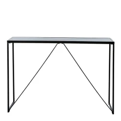 Design Konsolentisch mit Schwarzglas Platte - Burano^Wohnen Sale