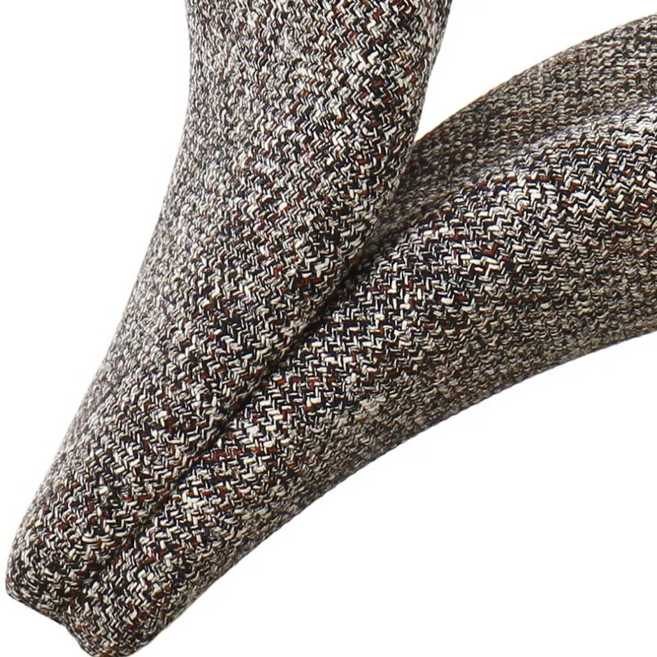 Wohnen Design Loungesessel in Dunkelbraun meliert - Sacalobra