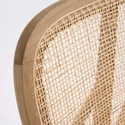 Wohnen Design Loungestuhl aus Rattan & Teak - Plataya