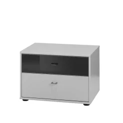 Design Nachtkonsole Slagon in Weiß Schwarz^Wohnen Sale