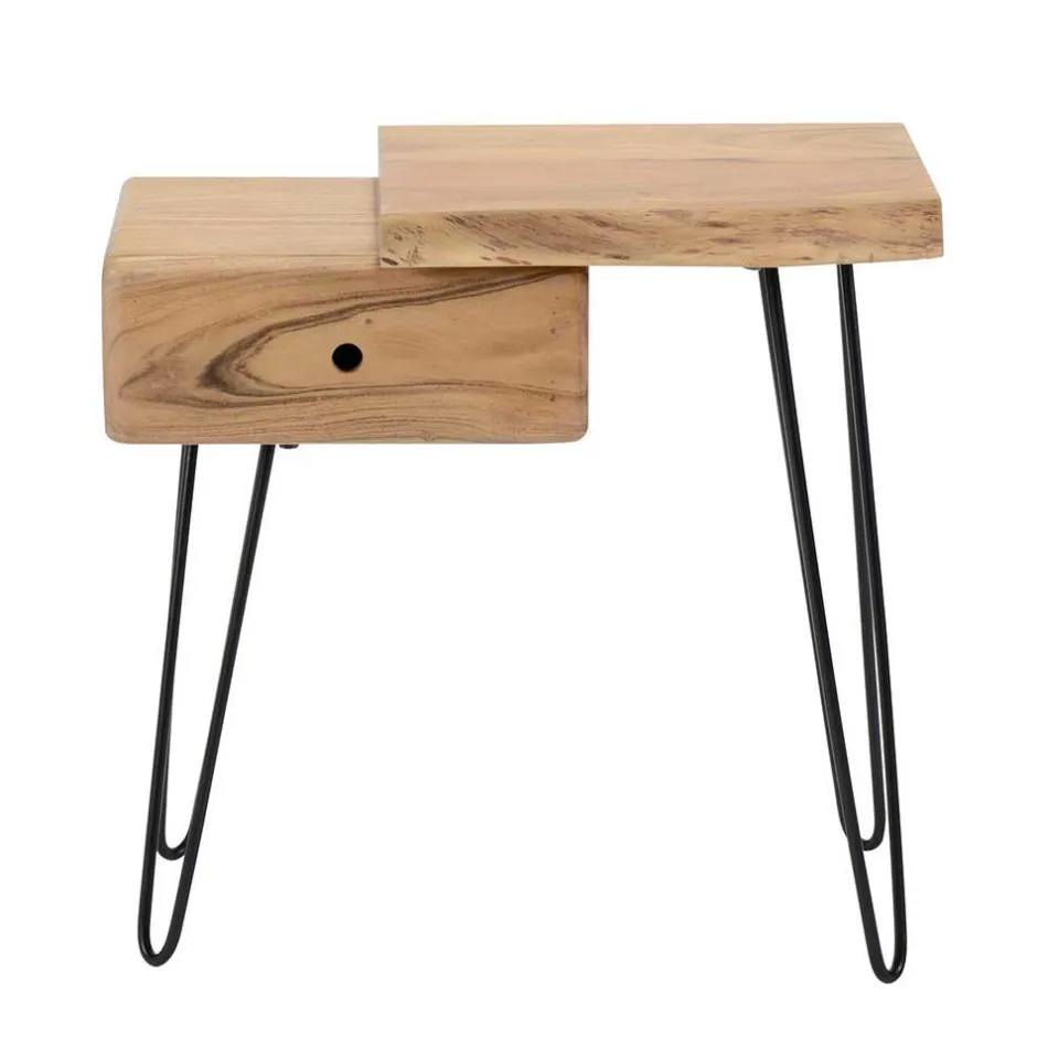 Wohnen Design Nachttisch für rechte Bettseite Nufreda mit Schublade