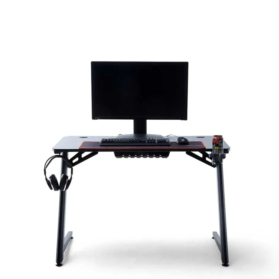 Wohnen Design PC Computertisch in Schwarz - Aribert