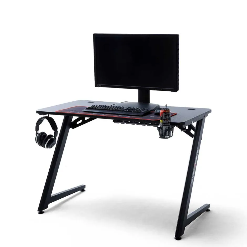 Wohnen Design PC Computertisch in Schwarz - Aribert