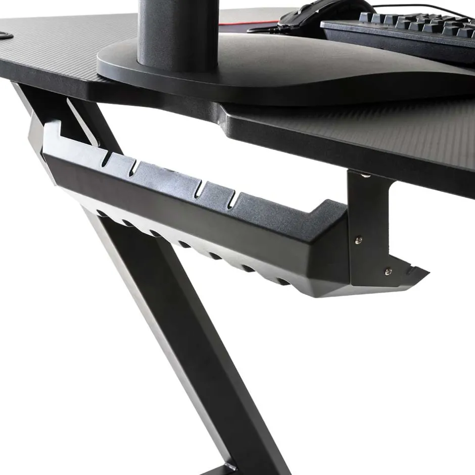 Wohnen Design PC Computertisch in Schwarz - Aribert