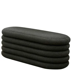 Wohnen Design Polsterbank in Anthrazit Boucle - Idris