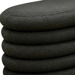 Wohnen Design Polsterbank in Anthrazit Boucle - Idris