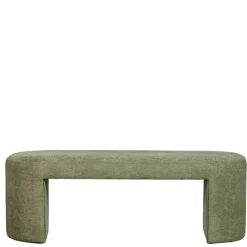 Wohnen Design Polsterbank in Oliv Grün Chenille - Baverly